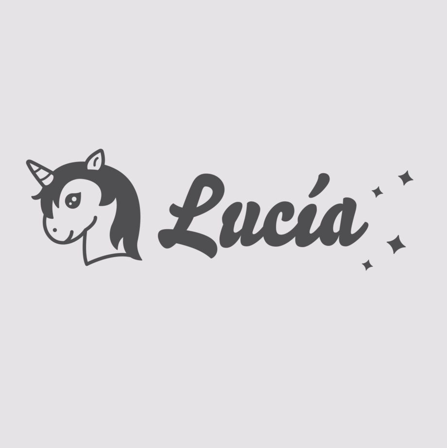 VINILO PERSONALIZADO UNICORNIO