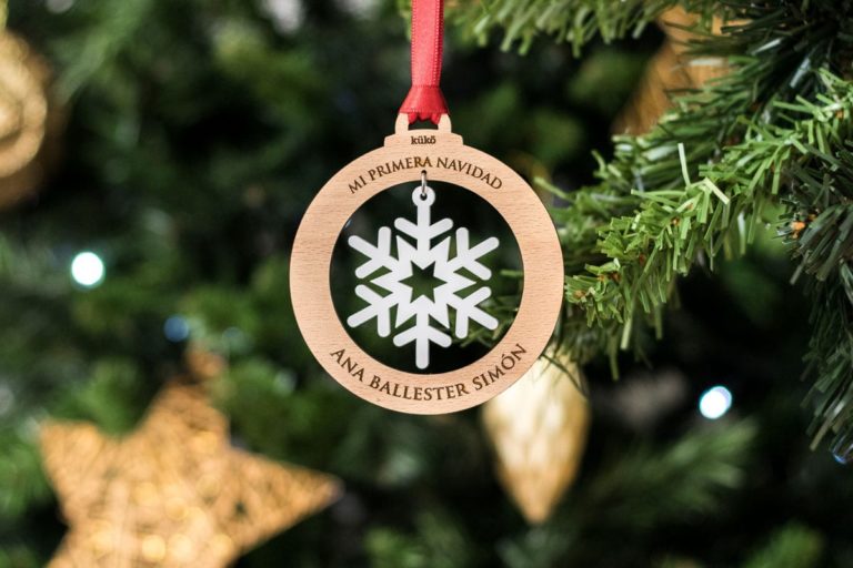 Bola de Navidad Copo de Nieve, queda espectacular!