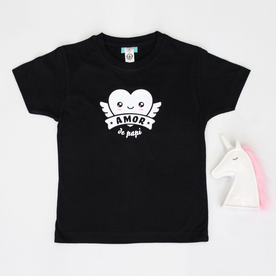 Camiseta Negra Amor de Papi