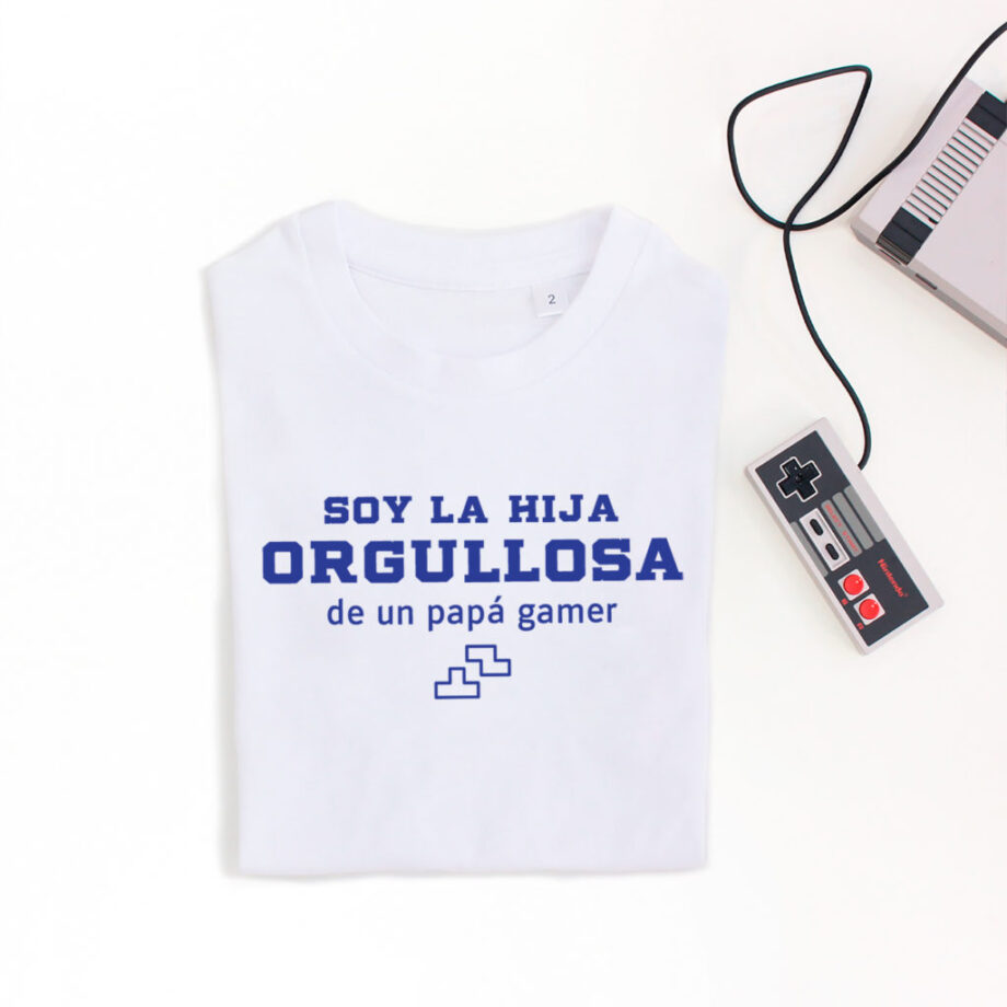 Camiseta Hij@ de Papá Gamer