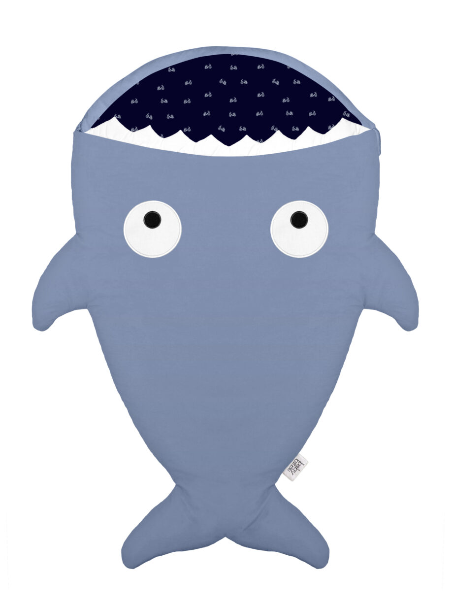 Saco tiburón azul pizarra para bebés - Bicis