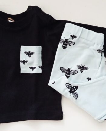 Conjunto Camiseta manga larga con Pantalón Bees