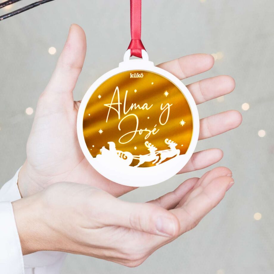 Bola de Navidad Nombre Relieve