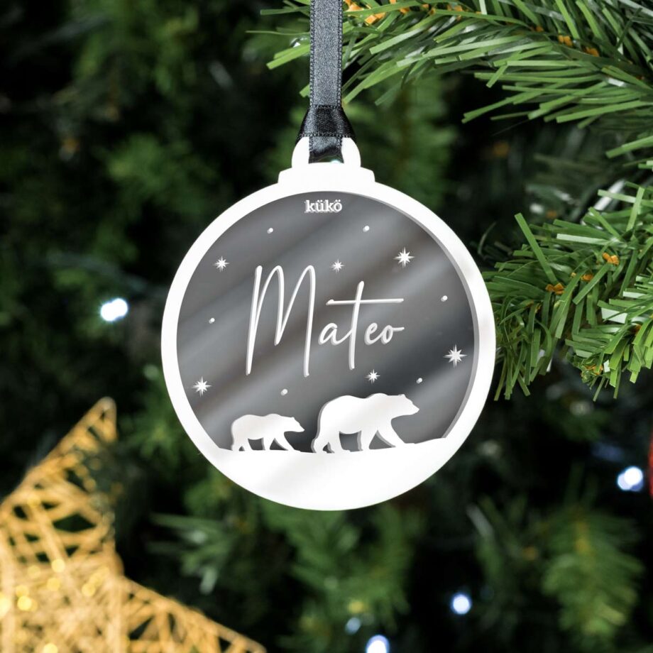 Bola de Navidad Nombre Relieve