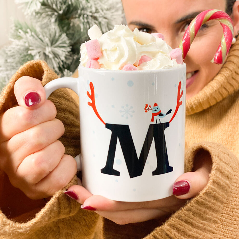 Taza «Iniciales Navidad» Personalizada