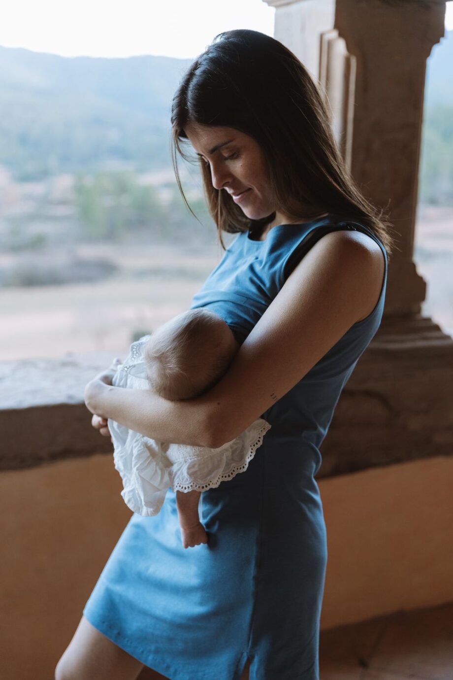 VESTIDO EMBARAZO Y LACTANCIA FRIDA AZUL