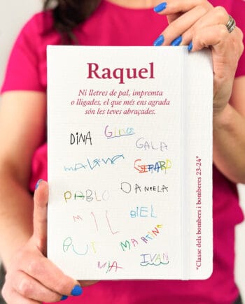 Libreta personalizada nombres regalo profes