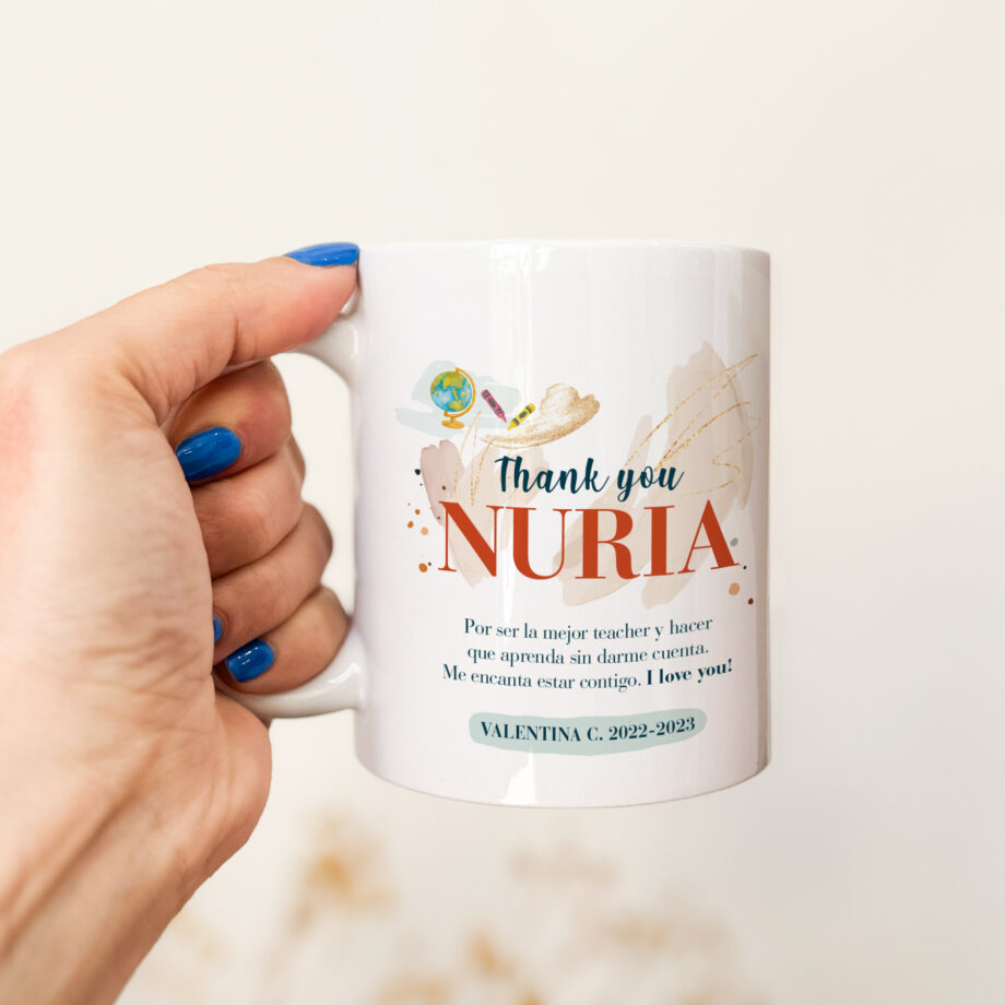 Taza personalizada para profes