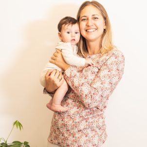 CAMISETA EMBARAZO Y LACTANCIA FLORES