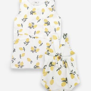 PACK ROMPER + TOP LACTANCIA LIMONES